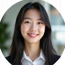 자신감 있는 표정의 여고생 민서